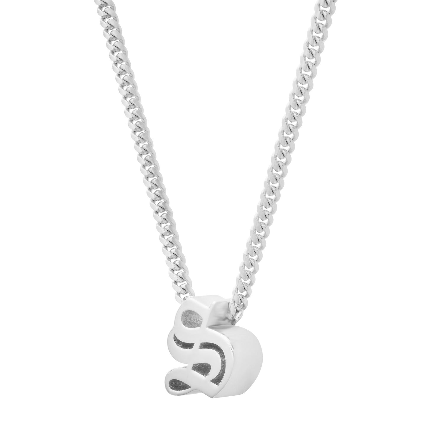 14k Gold Mini Miami Cuban Link Thick Initial Necklace