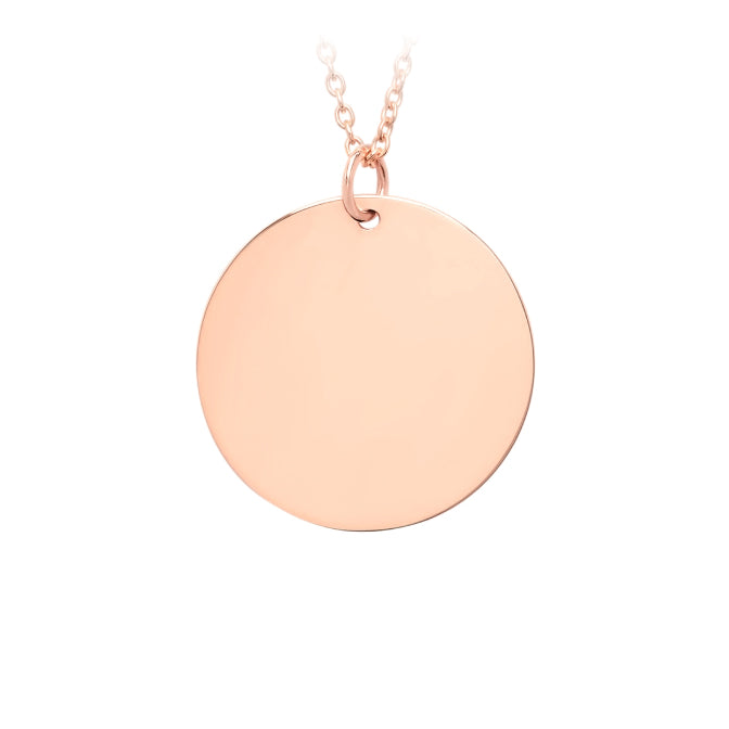 14k Gold Disc Charm