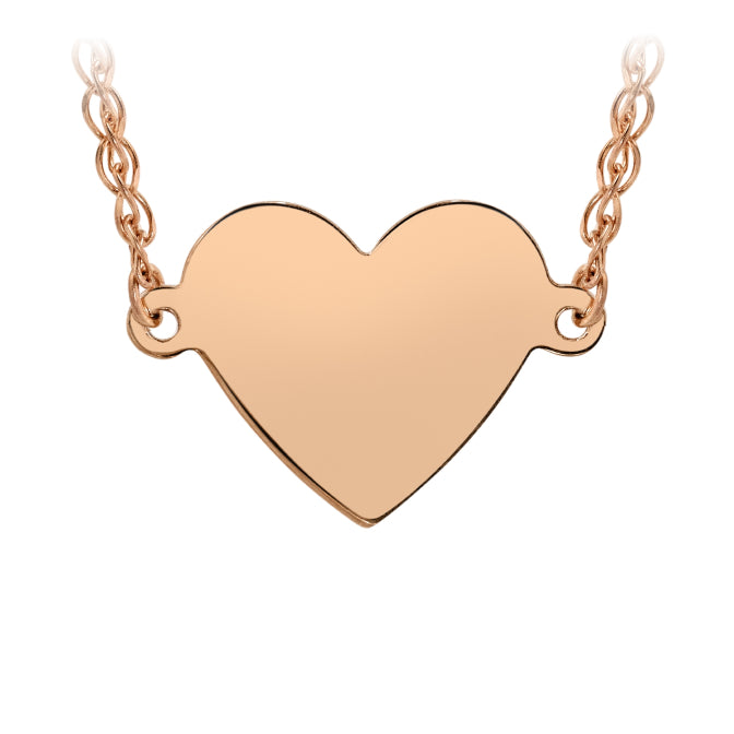 Kids' 14k Gold Floating Heart Necklace
