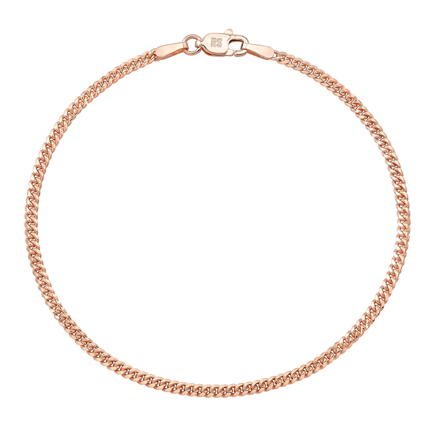 14k Gold Mini Miami Cuban Link Anklet