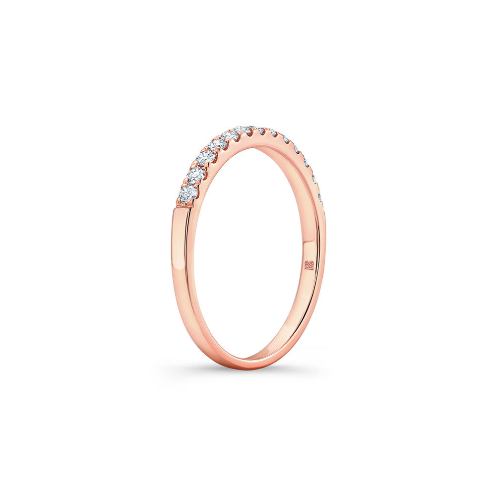 14k Gold Diamond Stack Ring