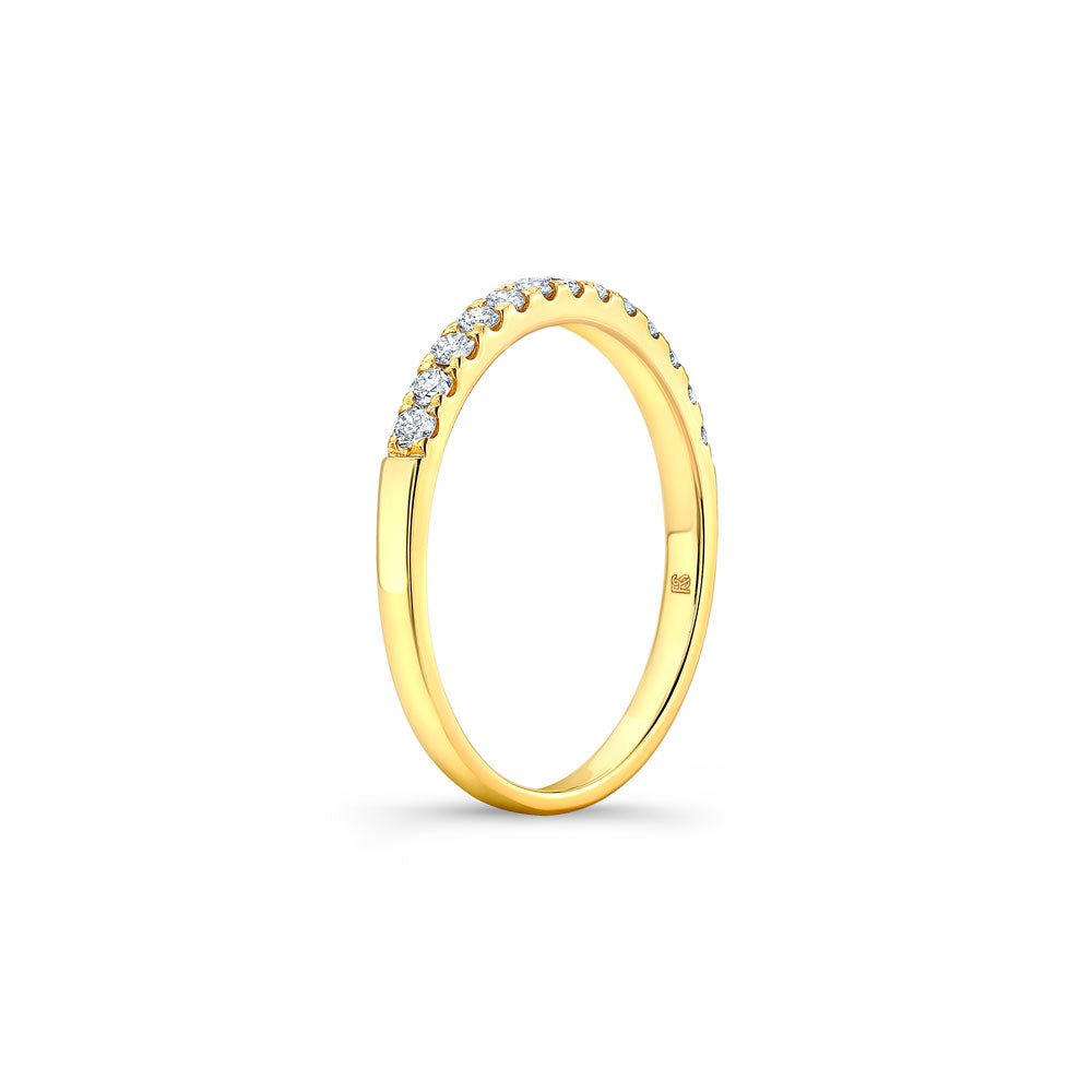14k Gold Diamond Stack Ring