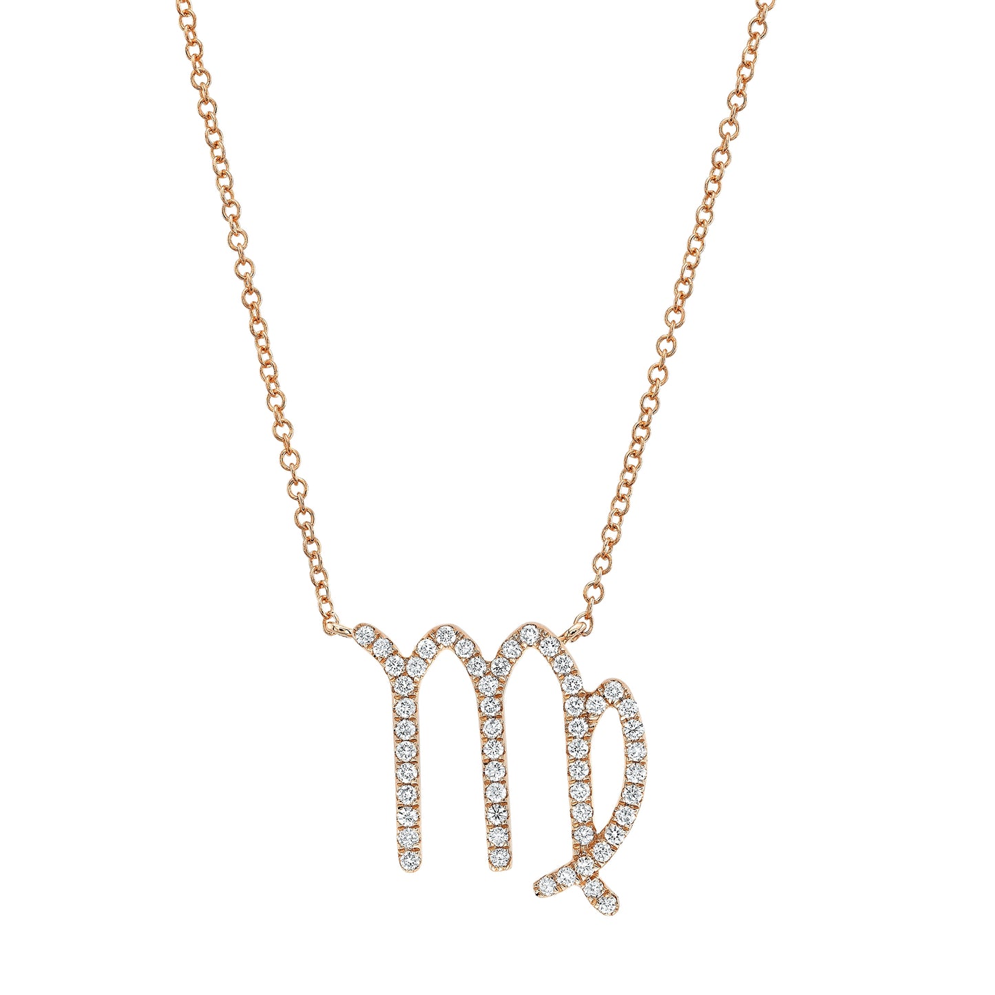 14k Gold Diamond Zodiac Necklace