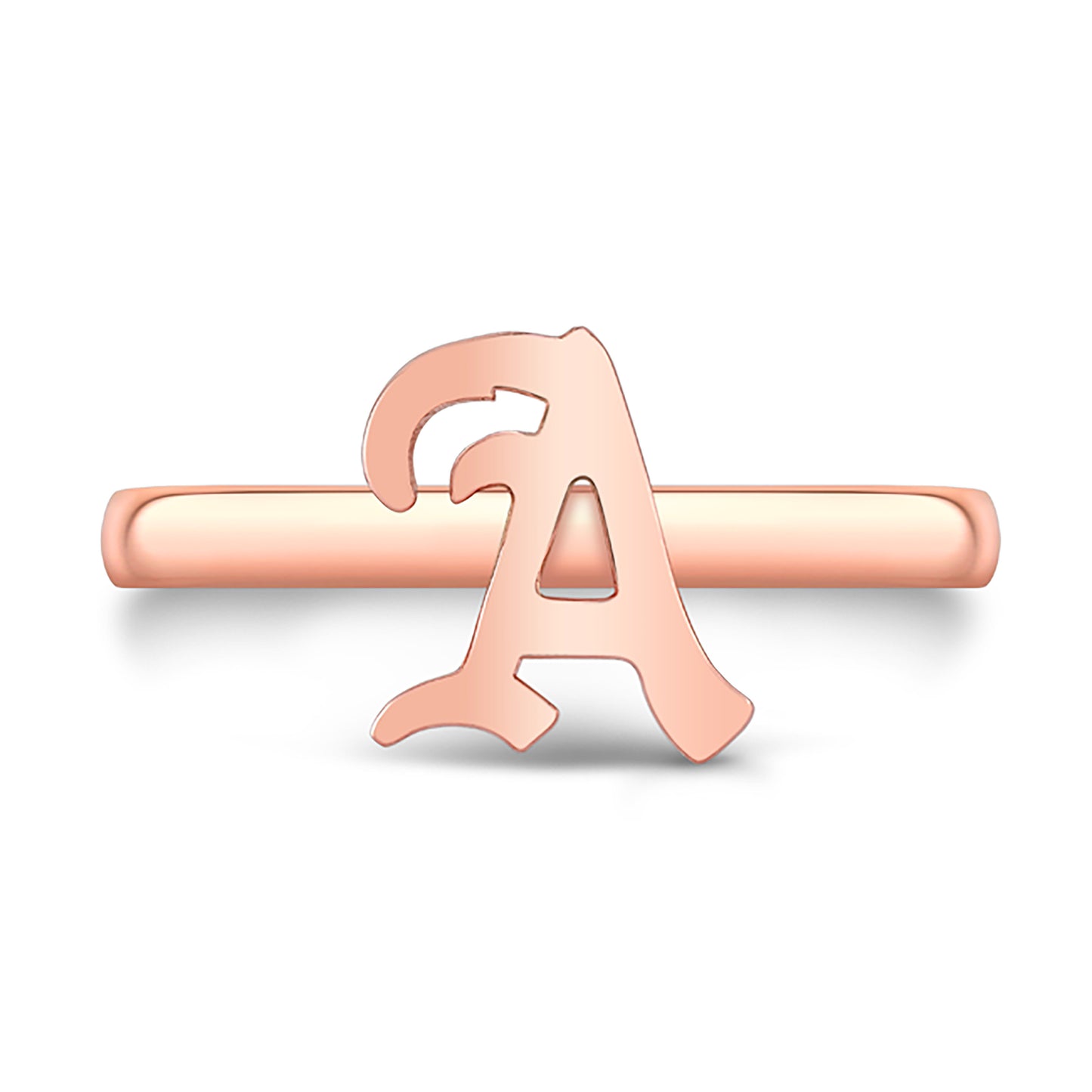 14k Gold Initial Ring