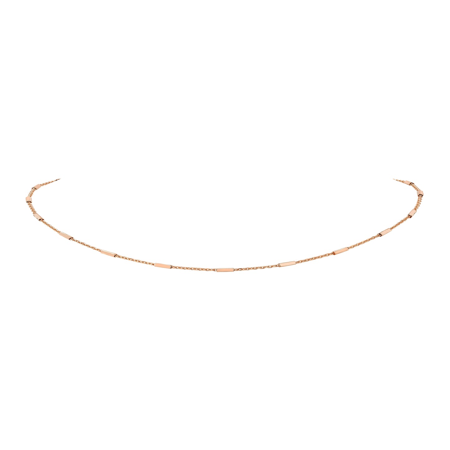 14k Gold Bar Chain Necklace