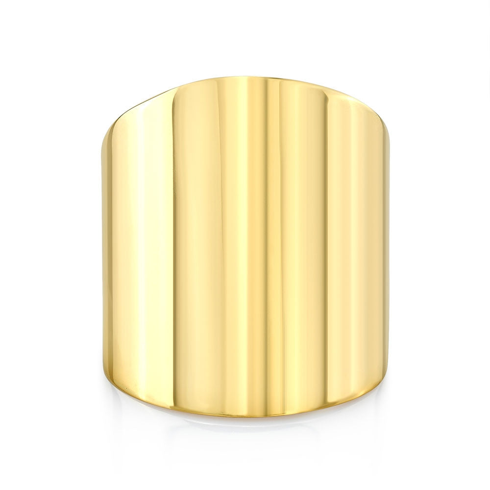 14k Gold Smooth Cigar Band