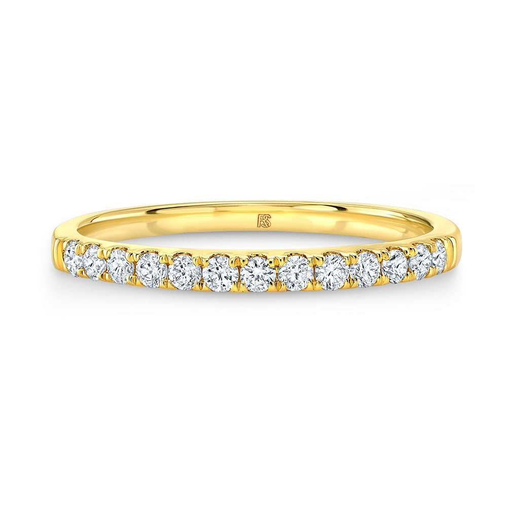 14k Gold Diamond Stack Ring