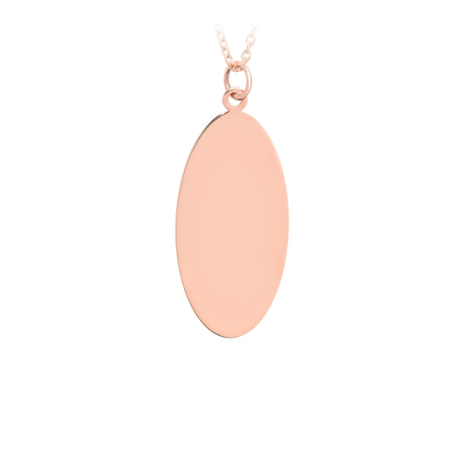 14k Gold Oval Charm