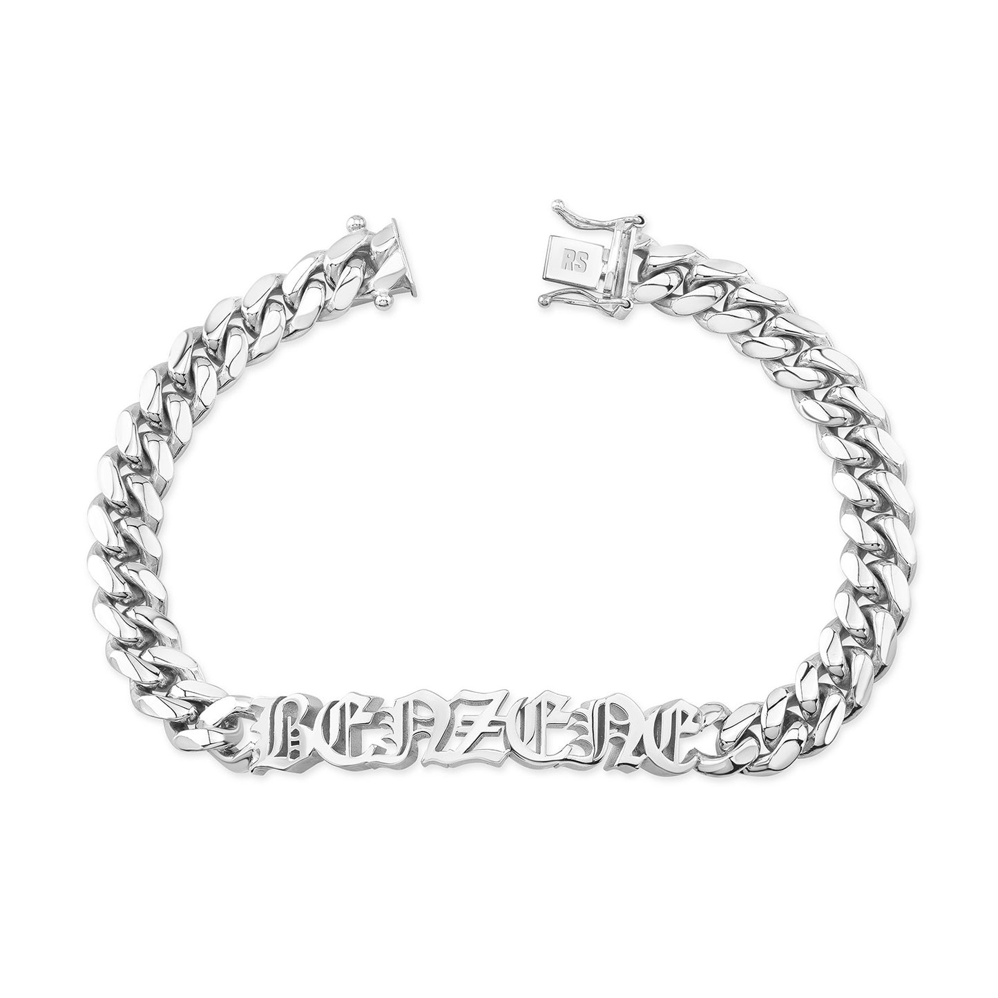 14K GOLD MIAMI CUBAN LINK THICK NAMEPLATE BRACELET