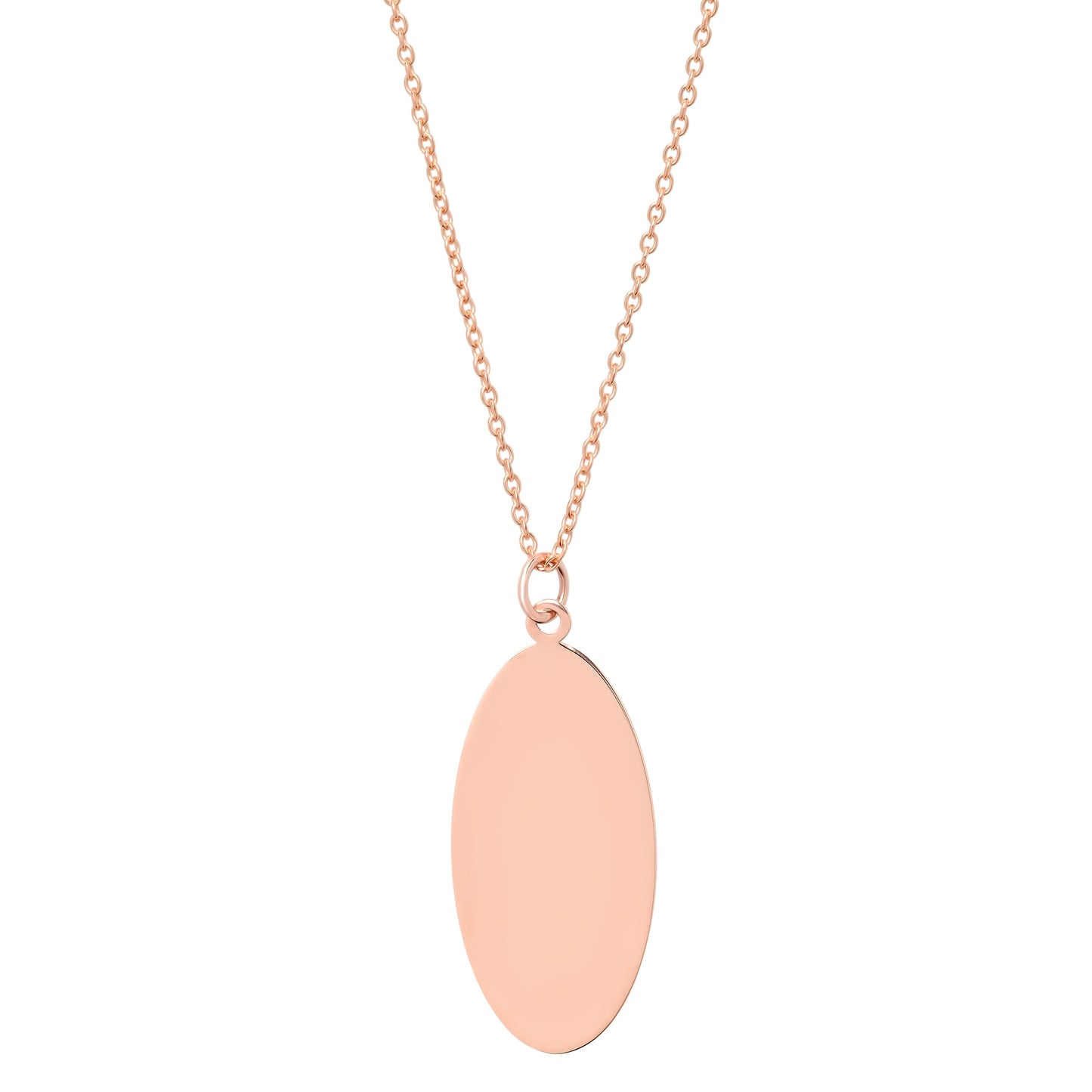14k Gold Oval Charm