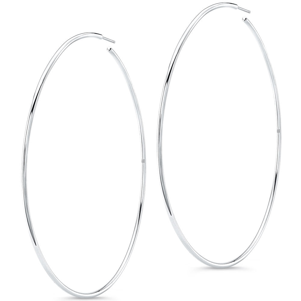 14K Gold 3" Hoops