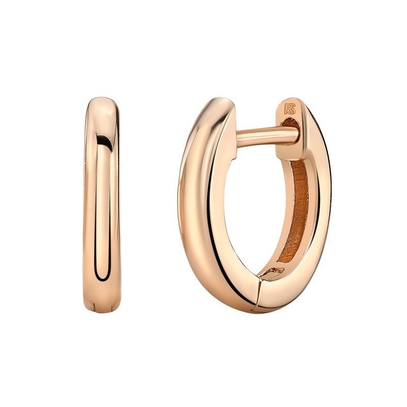 14k Rose Gold Mini Huggie Hoop Earrings