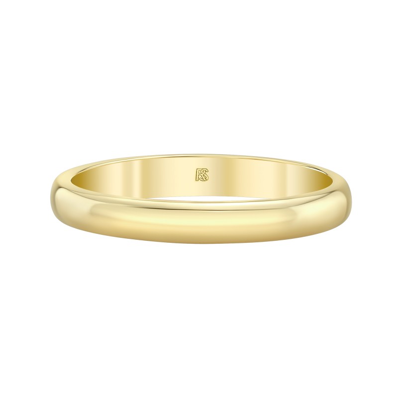14k Yellow Gold Staple Band Ring