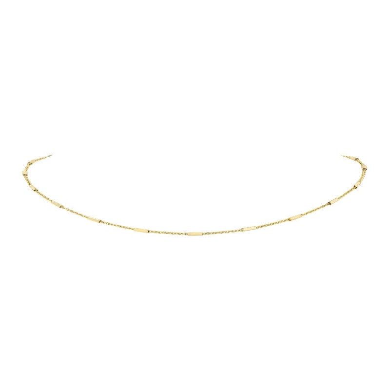 Kids' 14k Yellow Gold Bar Chain Necklace