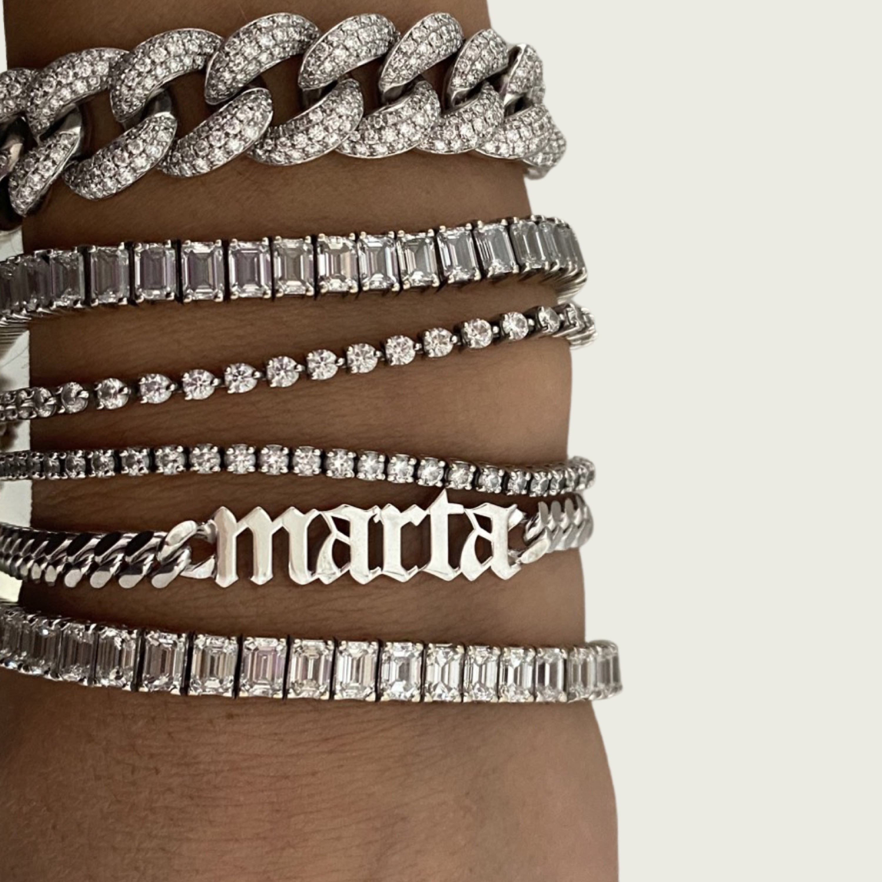 14K White Gold Ruby and Diamond Tennis Bracelet, Best Jewelry Miami -  Snow's Jewelers Miami Lakes