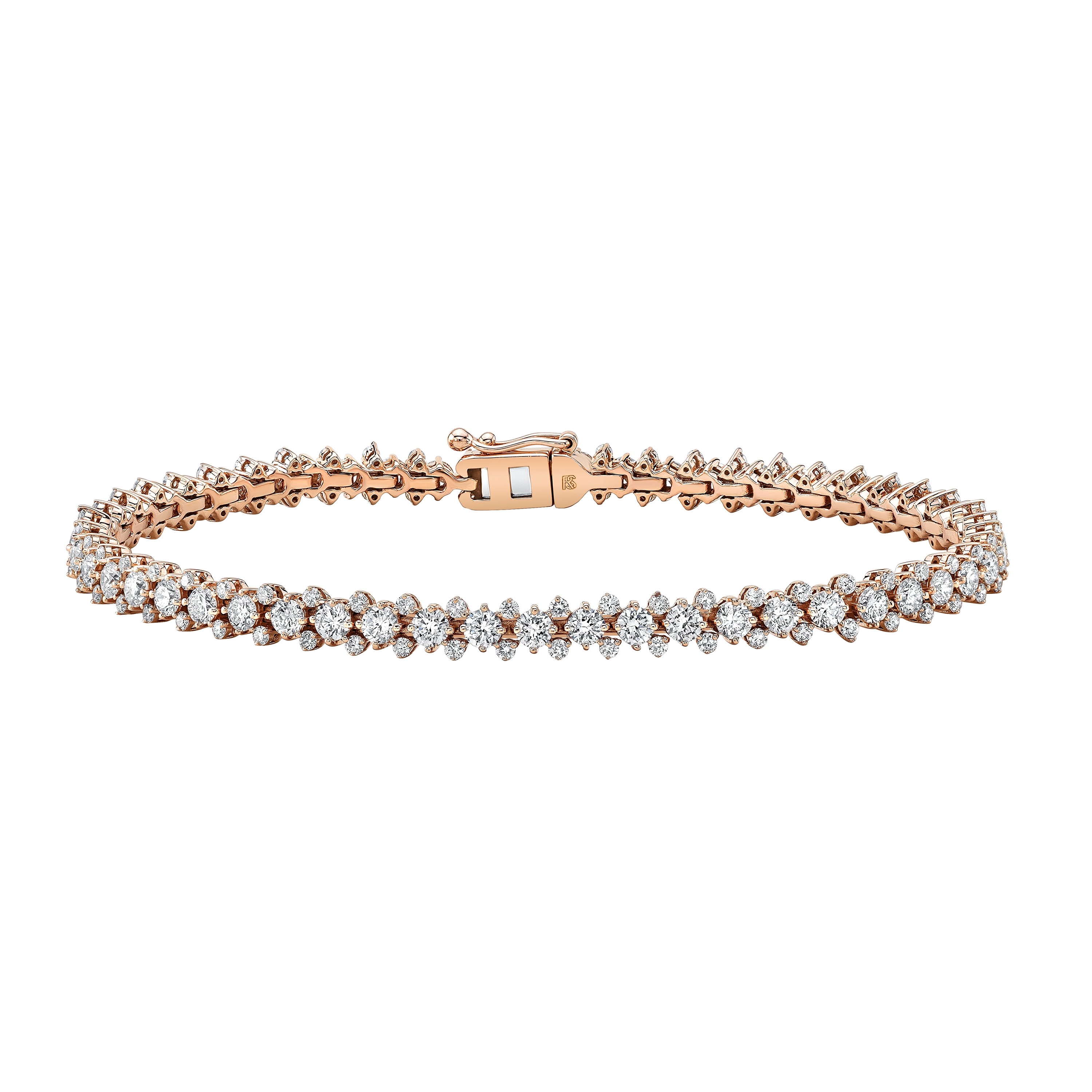 14K Solid Rose Gold Paperclip Bracelet | Oval link Bracelet | eBay
